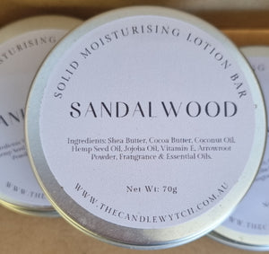 Solid Lotion Bar ~ Sandalwood ~ Small bar