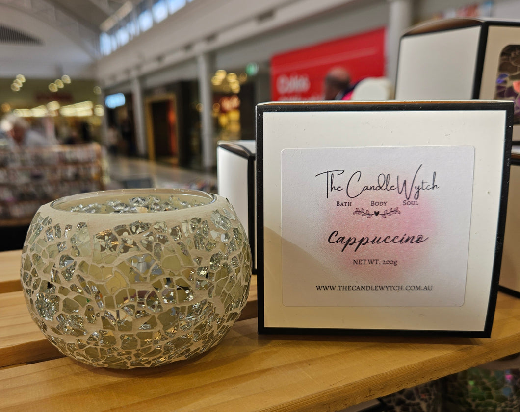 Cappuccino ~ Mosaic Candle