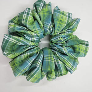 Green Tartan XL Scrunchie