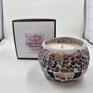 Sugar Spiced Romance Mosaic Candle