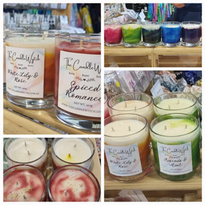Banana Coconut Tie Die Candle 400g