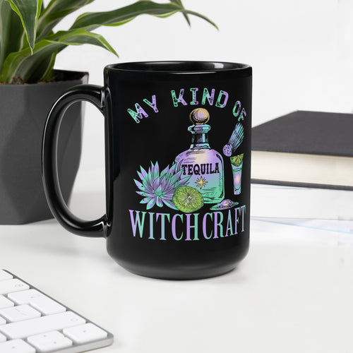 My Kind of Witchcraft Black Glossy Mug