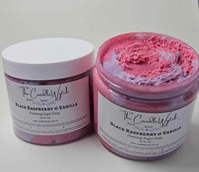 Load image into Gallery viewer, Black Raspberry &amp; Vanilla Foaming Sugar Scrub