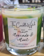 Load image into Gallery viewer, Avocado &amp; Mint Tie Dye Candle 400g
