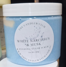 Load image into Gallery viewer, White Narcissus &amp; Musk ~ Foaming Sugar Scrub