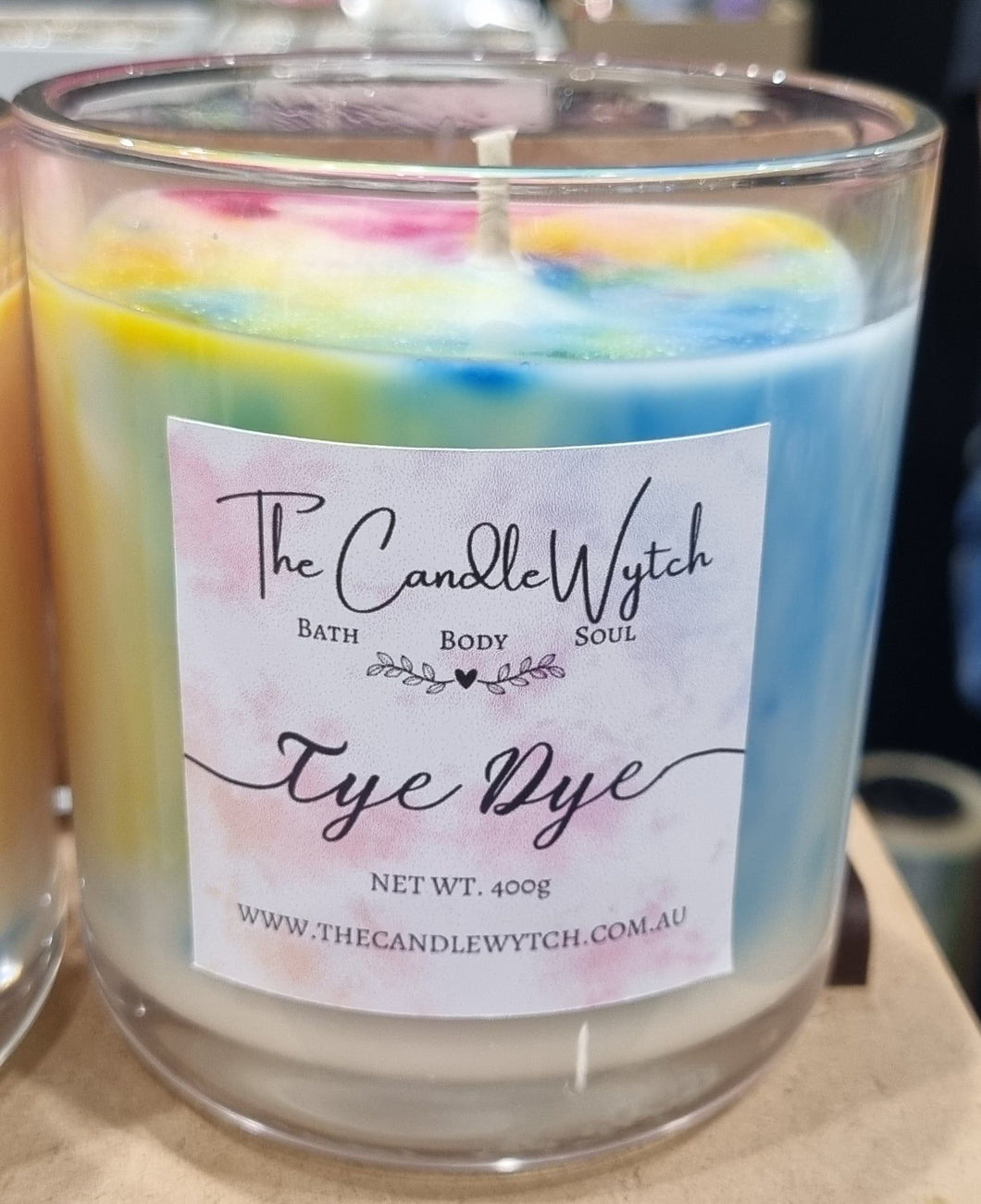 Tie Dye Soy Wax Candle